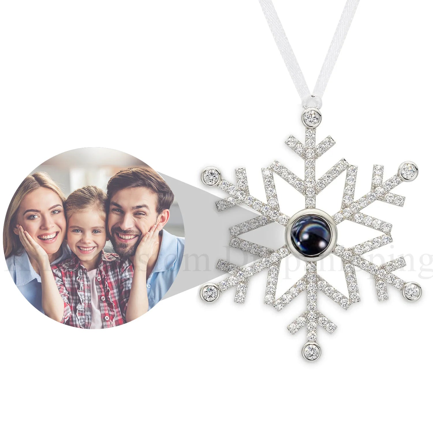 Personalized Christmas Snowflake Ornament