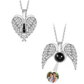 Custom Angel Wings Photo Necklace